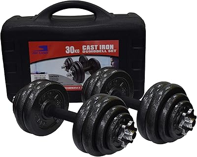 Skyland EM-9221-30 Set of cast iron dumbbells for adults, unisex-black, 50l*30w*17cm.. Discover why thousands choose DIAYTAR NIGERIA for affordable products delivered in less than a week.