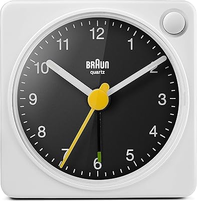 Awakening of classic analog travel Braun with snooze and light function, small size, silent quartz movement, crescendo, black and white sound alarm, BC02XWB model... DIAYTAR NIGERIA delivers more than products - we deliver affordable shopping satisfaction nationwide.