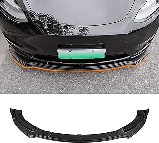The White Shop front bumper kit for Tesla Model 3, anti-shock and anti-scratch exterior decoration accessories (matt black).. DIAYTAR NIGERIA: Your affordable gateway to thousands of products shipped nationwide within the week.