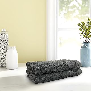 Hand towel with 100 % cotton antibacterial, very absorbing (united 40 cm x 60 cm) - dark gray.. DIAYTAR NIGERIA: Where affordability and variety come together with nationwide 5-8 day delivery.