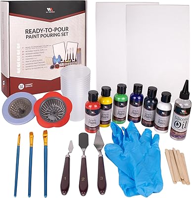 Complete set of acrylic painting applicators Wa Portman of 38 pieces -.. Order today, receive this week — shopping with DIAYTAR Nigeria is that simple.