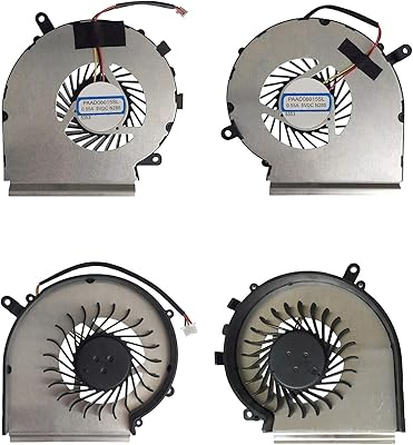 Todiys CPU + GPU cooling fan for MSI GE62 2QC 2QD 2QE 2QF 2QL APACHE PRO SERIES GE62 2QC-221RU 2QC-405XES 2QD-001AU 2QD-481UK 2QE-034NE 2QE-259FR 2QF-005M 2QF-056US 2QL- 094CZ 2QL-469XPL 2QL-626AU.. DIAYTAR NIGERIA brings the nation's largest product catalog to your doorstep at prices you'll appreciate.
