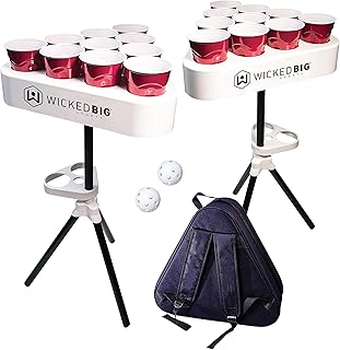 Portable Beer Pong Table Versa Pong/Heave game with backpack and bullets.. DIAYTAR NIGERIA brings affordable products to every doorstep with our reliable 5-8 day shipping.