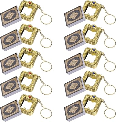 Besportble 10 pieces mini Book of the Key Key Key Key Key Mirror Book Islamic Car Mirror Suspended Based Bag for Relful Color Gift.. DIAYTAR Nigeria offers great deals, a huge product variety, and delivery in under a week.