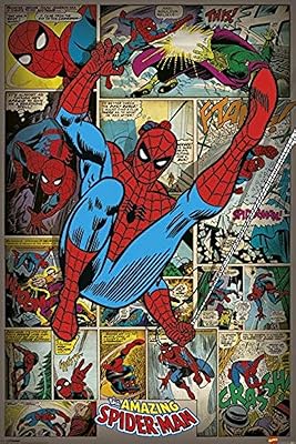 Marvel spider-man retro maxi poster de comics, multicolore, 61 x 91,5 cm.. Shop smarter with DIAYTAR Nigeria — affordable prices and a wide product range delivered in just 5 to 8 days.