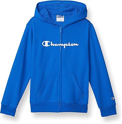 Completely zipped hooded sweatshirt, boy's hoodie with classic design printed with champion (1 -piece pack).. DIAYTAR NIGERIA delivers on our promise of variety, affordability, and prompt nationwide service.