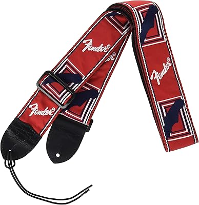 Fender monogrammed strap - 2 \ " - Black -Jaune -Marron.. DIAYTAR NIGERIA: Your one-stop e-commerce destination with affordable prices and nationwide delivery in 5-8 days.