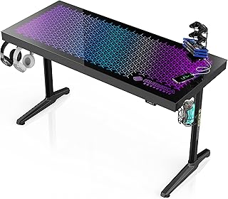 Eureka ergonomic game office with RGB LED Synchronization of music illuminates the office.. Your home for smart shopping — DIAYTAR Nigeria delivers fast and cheap.