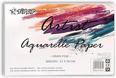 JMD Watercolor Sketch Cook in Watercolor paper for artists, A4 format, 300 g/m2, notebook of watercolor paper for creative designs and memos.. DIAYTAR NIGERIA brings the nation's largest product catalog to your doorstep at prices you'll appreciate.