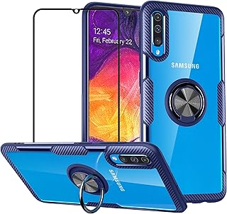 Samsung Galaxy A70 / A70S Samsung Galaxy Glass, Soft Silicone and Transparent TPU rigid silicone with metal ring and magnetic crutch, blue.. Your ideal shopping partner, DIAYTAR NIGERIA offers extensive variety with reliable nationwide shipping.
