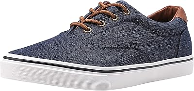 Classic low canvas bar sneakers for men with flexible insole, relaxed and comfortable walking shoes for men, DEMIN NAVY, 43 EU.. Nigeria's favorite online shopping platform, DIAYTAR offers unbeatable prices and delivery within a week.