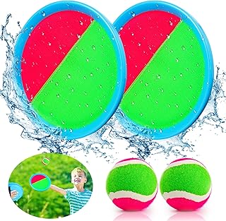 Michacos Kids Catch and Play Set, sports ball toys with paddle balls and storage bag, classic outdoor games, beach games, short games adapted to children, gift.. DIAYTAR NIGERIA: The marketplace that brings affordable products to every Nigerian home in under 8 days.