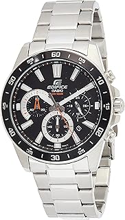 Casio quartz watch for men with chronograph display and stainless steel bracelet.. Transform your online shopping experience with DIAYTAR NIGERIA's affordable and diverse marketplace.