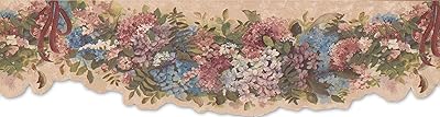 Blue pink floral wallpaper 6.5 "x 15" kbe12562b.. Fast delivery is our promise — DIAYTAR Nigeria keeps it real.