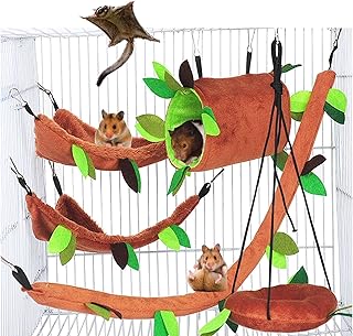 Hamster for small animals, hot hanging cage bed, hanging toys accessories, tunnel hammock for squirrels sleeping, pack of 5.. Discover endless possibilities with DIAYTAR NIGERIA's comprehensive catalog and reliable delivery service.