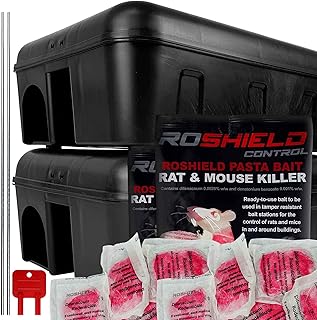 Outdoor bait box control kit for mice and Rothschild mice - 2 inviolable lockable boxes and 30 poison sachets for bait for pasta (2 packs of 150 g).. DIAYTAR NIGERIA delivers more than purchases - we deliver affordable shopping solutions within the week.