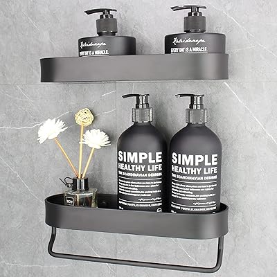 Siosi 2 -room Siosi bathroom organizer, wall shower shelf, bathroom storage shelf, no dwelling required, anti -rust shower shelf for toilet, kitchen, balcony, sink.. Discover unbeatable variety on DIAYTAR Nigeria — shop today, delivered this week.