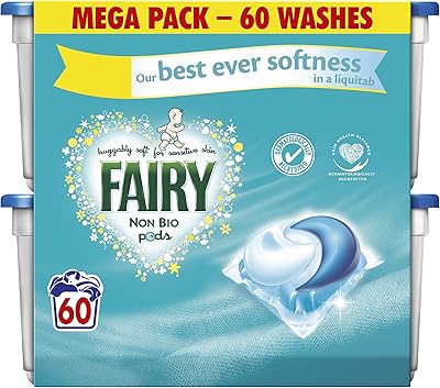 Fairy no organic pods laundry capsules - 3 x 60 package (180 washes).. Shop with purpose and save with DIAYTAR NIGERIA's extensive platform and nationwide delivery service.