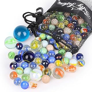 Sally Fashion 66 pieces of glass balls, 3 matching color sizes, round marble toy, a variety of marble patterns for marble toys and interior decoration of children.. DIAYTAR NIGERIA makes online shopping accessible to all with budget-friendly prices and reliable delivery.
