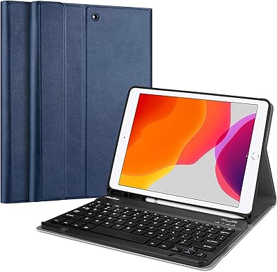 Case with procase keyboard for iPad, Smart cover light with detachable magnetic wireless keyboard, navy blue iPad 10.2 2019.. Experience the joy of discovery with DIAYTAR NIGERIA's vast catalog and nationwide affordable delivery.