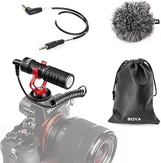 BOYA by-MM1 Microphone camcorder for YouTube, Facebook VLOGGING, live broadcasting with antichoc support for smartphones, tablets, digital reflex cameras, consumer and pc camcorders.. DIAYTAR NIGERIA combines affordability, variety, and convenience with nationwide delivery services.