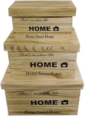 Set of 3 feelings wooden boxes | rustic suitable box display.. Get more for less on DIAYTAR Nigeria — Nigeria’s favorite e-commerce platform.