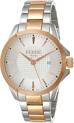 Quartz watch with three stainless stainless steel needles FM1G157M0071, silver, silver, bracelet.. DIAYTAR NIGERIA brings satisfaction with every purchase through affordable prices and prompt shipping.