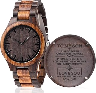 Wooden watch engraved vaudier for men, boyfriend, husband himself, personalized wooden gift idea for birthday, Christmas, Father's Day.. DIAYTAR NIGERIA redefines convenience with our vast product selection and swift nationwide delivery.