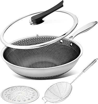 Set of frying stoves Michelangelo 4 rooms with lid, frying stove in stainless steel with cover, frying stove with honeycomb covering, flat frying stove with spider drainer and steam cooking grid, induction compatible, 12 inch.. Get the deals you love and the delivery speed you need at DIAYTAR Nigeria.