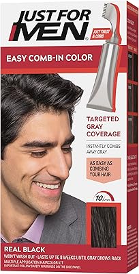 Just for Men Easy Comb, hair dye for men with comb applicator - black, a -55.. Shopping made simple with DIAYTAR NIGERIA's vast selection and budget-friendly nationwide delivery.