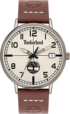 Timberland Men's Watch Theominth with Kaki Dial and Leather Bracelet.. DIAYTAR NIGERIA: Where thousands of products meet affordable prices and reliable 5-8 day delivery.