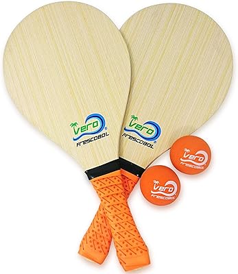 FrescoBall set for beginners 2 vetbral rackets handles with quality orange padded.. DIAYTAR NIGERIA delivers affordability and convenience to your doorstep within 8 days of purchase.