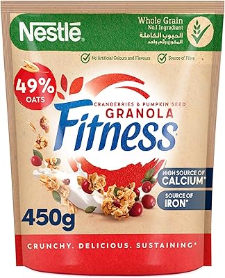 Breakfast cereals Nestle Feel Morning Granola with cranberries and seeds, 450 g.. Great deals and fast delivery — the DIAYTAR Nigeria guarantee.