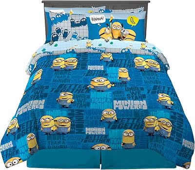 Soft bed set, Flat sheet and pillowcase 7 pieces for children, full size, minions.. Discover why thousands choose DIAYTAR NIGERIA for affordable products delivered in less than a week.