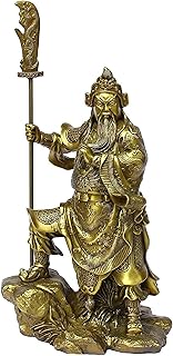 Chinese fengshui handmade woosung/wu Sheng Guangong Figure sculpture Guan Yunchang/Guan yu Brass Statue Collection figurine Decor Decor.. Your ultimate shopping destination, DIAYTAR NIGERIA combines extensive selection with affordable shipping.