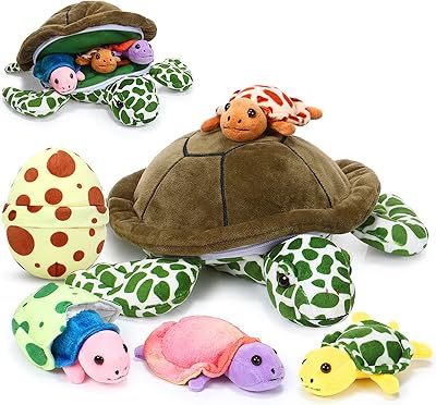 Set of 6 12 -inch plush turtles Mama of sea turtle with 3.. Be part of Nigeria’s most trusted online shopping experience — DIAYTAR Nigeria.