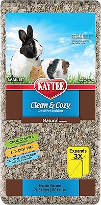 Katie super absorbent paper bed cover for cages, hamsters, gerbilles, mouse, rabbits and guinea pigs by clean & cozy, 24.6 liters, natural.. DIAYTAR NIGERIA transforms dreams into deliveries with our affordable prices and reliable shipping.