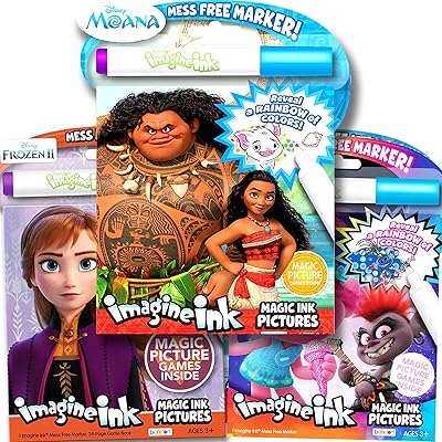 Bookstock of Magic Image Coloring Books Imagine Ink - Moana, Trolls World Tour and Frozen II.. Experience retail therapy without the financial stress at DIAYTAR NIGERIA's affordable e-commerce platform.