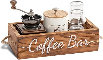 Intioma coffee bar accessories, 2 sides, wooden storage box, coffee station organizer with coffee bar, coffee counter coffee medium for coffee bar decoration.. DIAYTAR NIGERIA: Your partner in affordable shopping with nationwide delivery in just 5-8 days.