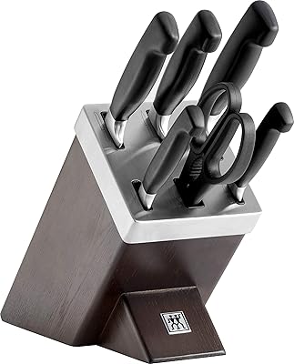 Set of 7 pre-prone knives and wooden support, knives and scissors in special stainless steel/with wooden handle, zwilling four stars.. Your everyday shopping companion, DIAYTAR NIGERIA offers unbeatable value with nationwide delivery.
