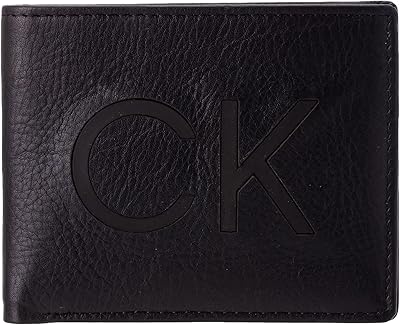 Fine two -component portfolio of Calvin Klein for men with RFID, black, black, one -sized, modern protection.. DIAYTAR NIGERIA: Your trusted partner for affordable online shopping with reliable delivery timeframes.