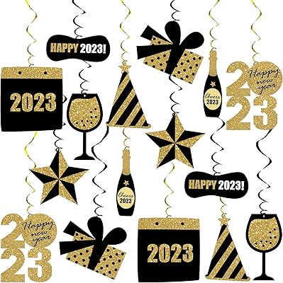 Whirlwind decorations to hang for happy new year - pack of 30, glitter | New Year's party supplies 2021 | New Year Decorations 2021 | New Year 2021 decorations, Hollywood decorations, Oscars, Nye.. Make shopping fun and stress-free with DIAYTAR Nigeria.