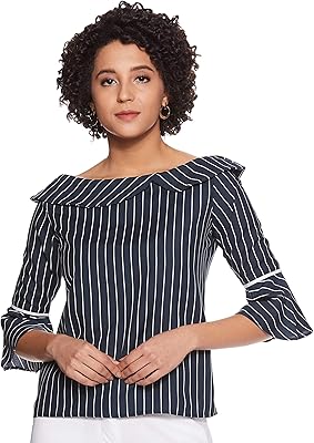 Striped blouse regular Crav for women.. Your complete shopping solution, DIAYTAR NIGERIA offers extensive choice with competitive prices and delivery.