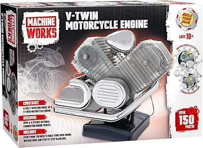 MachineWorks MWHV2 BULLD Your OWN V -Twin - Motorcycle engine toy - Replica of the Construction Kit - includes lights and sounds, more than 150 rooms, 10 years and over, Multicolore.. Shop local, shop fast — DIAYTAR Nigeria delivers across the country.