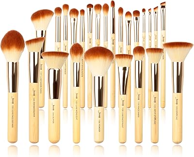 Jessup Brand Beauty Bamboo 25 pieces Set of professional makeup brushes, set of brushes for foundation, eyeshadows and eyeshadows T135.. Your digital marketplace solution, DIAYTAR NIGERIA delivers quality and value within the week.