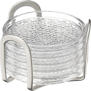 Idesign below stainless steel glass with support for household tables kitchen dining room patio coffee table, 6 rooms, transparent.. Discover why millions choose DIAYTAR for affordable online shopping with delivery in just 5-8 days.