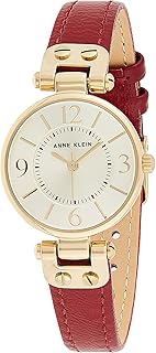Analog quartz watch for women Anne Klein with leather bracelet.. DIAYTAR NIGERIA connects you with thousands of products at competitive prices, delivered within a week.