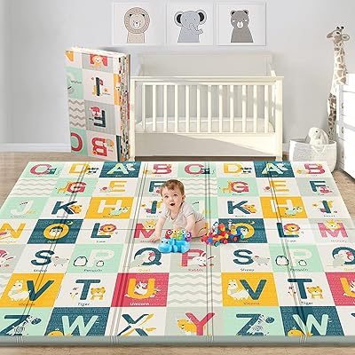 AM Anna Baby Gaming Carpet for crawling, Thick foldable foldable game carpets by 0.6 '', extra large baby, waterproof, non-toxic, non-slip gaming carpet, reversible foam gaming mats for babies, toddlers and children (79 \.. DIAYTAR NIGERIA makes quality accessible with our diverse product range and dependable delivery service.
