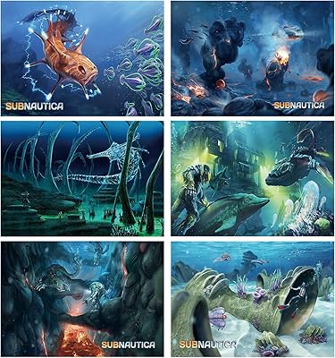 Subnautica play posters set, set of 6, decor of games room for boys, subnasticica gaming wall poster, children's playroom, interior decoration, 11x14 inch, without framework.. Find everything you need at prices you'll love with DIAYTAR NIGERIA's comprehensive e-commerce platform.