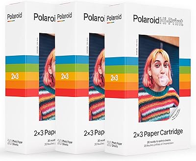 Polaroid Premium print paper - Triple pack of 2x3 paper cartridges (60 sheets).. Experience the convenience of one-stop shopping with DIAYTAR NIGERIA's diverse and affordable marketplace.